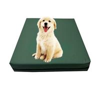 GRIZZLY FOAM Waterproof Dog Bed Cushion Pet Bed and Mattress Indoor Outdoor with Removable Zipped Cover Ask for Any Customize Size (Bottle Green, 77x52x5cm)