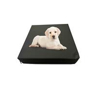 GRIZZLY FOAM Waterproof Dog Bed Cushion Pet Bed and Mattress Indoor Outdoor with Removable Zipped Cover Ask for Any Customize Size (Black, 77x52x5cm)