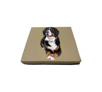 GRIZZLY FOAM Waterproof Dog Bed Large Pet Mattress Dog Crate Mattress Pad, Cushion with Removable Zip Cover Ask for any Customized Size (Sand, 122x78x5cm)