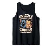 Grizzly on the Outside Cuddly on the Inside Bear Tank Top