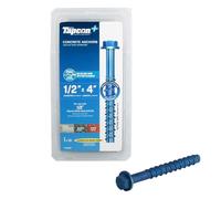 GRK 11420 Tapcon Concrete Screw Anchors 1/2" by 4", (10per Pack)