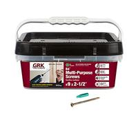 GRK 121010 R4 T-25 Multi-Purpose Framing/Decking Screws, 9 by 2-1/2", Flat