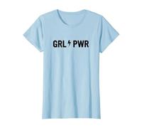 GRL PWR T-Shirt, Women, Baby Blue, Small
