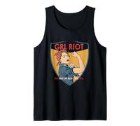 GRL RIOT Empowerment Retro Pop Art Tank Top