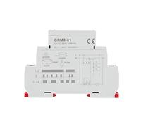 GRM8-01 Electronic Impulse Relay, AC 230V Latching Relay, Memory Relay, Impulse Relay with LED Indicator, for Electric Circuit, 35mm DIN Rail, 3.54 * 0.71 * 2.52in