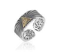 Grmpt God's Eye Rings for Men Women, Adjustable, Metal, No Gemstone