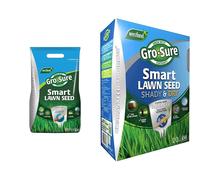 Gro-Sure Aqua Gel Coated Smart Grass Lawn Seed, 80 m2, 3.2 kg, Blue,Green & 20500262 Lawn Seed, Natural