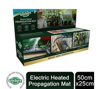 Gro-Sure Electric Heated Propagation Mat for Germination, 50cm x 25cm