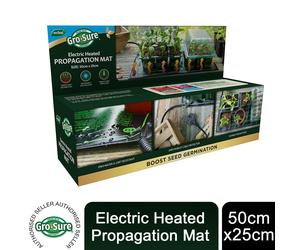 Gro-Sure Electric Heated Propagation Mat for Germination, 50cm x 25cm