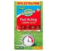 Gro-Sure Fast Acting Lawn Seed 13m² Box Quick Growing Grass Seed
