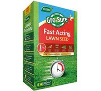 Gro-Sure Fast Acting Lawn Seed 80M² Quick Growing Hard Wearing Grass Ideal For Bare Patches & Overseeding