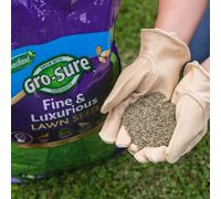 Gro-Sure Fine & Luxurious Lawn Seed, Premium Fine-Leaf Blend For Lush Lawns, 500 G & 7000 G 100 Sqm Bag
