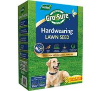 Gro-Sure Hard Wearing Lawn Seed 30M² Box, Fast-Growing Grass Seed Mix For Durable Lawn Repair