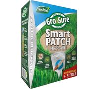 Gro-Sure Smart Patch Repair 20 Patches + 5 Free | Complete Lawn Patch Repair Kit | Grass Seed, Feed & Growing Mulch | Repairs Bare & Worn Lawn Patches | Covers 25 Patches