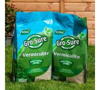 Gro-Sure Vermiculite Horticultural Medium - Lightweight, Moisture-Retentive 2-5mm Twin Pack