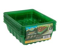 Gro Sure Visiroot Half Size Seed Trays With Holes (Pack of 8)