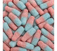 GRO VITS - Fizzy Bubblegum Bottles Sweets | 500 Gram Bulk Bag | Assorted Pick & Mix Sweets Great For Sharing & Gifting Birthday parties Gifts - 500g Pouch