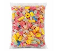 GRO VITS - Fizzy Pick & Mix Sweets Quality Jelly Sweets Classic Retro Candy Selection Assortment Fizzy Gummy Gift Bag for Gifting Christmas Gifts - 500g Pouch