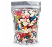 GRO VITS - Pick & Mix Sweets - 500g Pouch Quality Jelly Sweets Classic Retro Candy Selection Assortment Pick and Mix Gummy Gift Bag Candy Sweeties Valentine Gifts