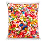 GRO VITS - Pick & Mix sweets Quality Jelly Sweets Classic Retro Candy Selection Assortment Pick and Mix Gummy Gift Bag for Gifting Candy Sweeties - 800g Pouch Easter Gifts