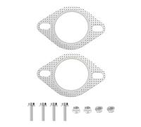 Grobo 2-Pack Exhaust Flange Gasket 2.25 Inch Graphite Diamond Shape 2-Bolt Seal