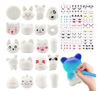 GROBRO7 20pcs DIY Squeeze Toys Set for Kids Kawaii Slow Rising Food Animal Fruit Squeeze Toys Pack Cute Soft Creamy Stress Relief for Bag Fillers Party Favors Supplies Birthday Gift Prize