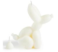 GROBRO7 Balloon Dog Candles Danish Pastel Scented Room Decor, 2pcs Pooping Balloon Dog Pine Scent Aromatherapy, Creative Small Animal Candle for Desk Statues, Winter Christmas Housewarming Gift, Milky