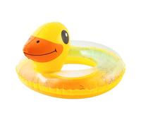 GROBRO7 Duck Inflatable Pool Float - Yellow Duck Giant Pool Float with Sequin, Cute Sparkling Pool Tubes Pool Toys Outdoors for Baby Kids Summer Beach Swimming Pool Party Decorations, Age 3 to 8