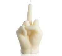 GROBRO7 Middle Finger Candle Danish Pastel Scented Room Decor, Natural Pine Incense Aromatherapy, Gesture Candles for Teen Room Decor Desk Statues, Winter Christmas Festival Housewarming Gift (Milky)