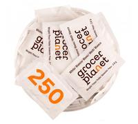 Grocer Planet - 250 White Sugar Sachets | 250 x 2.6 g | Granulated White Sugar | Individually Wrapped | Portion-Controlled Sugar Sachets | Perfect for Tea, Coffee & Catering