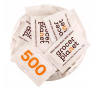 Grocer Planet - 500 White Sugar Sachets | 500 x 2.6 g | Granulated White Sugar | Individually Wrapped | Portion-Controlled Sugar Sachets | Perfect for Tea, Coffee & Catering