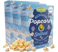 Grocer Planet - Italian Microwave Popcorn (90g, Pack of 9) | Salted Flavoured Pop Corn Kernels with Shea Butter | 100% Italian Corn | Ready in Minutes | Tasty Snack | Easy to Prepare | Made in Italy