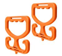 Grocery Bag Carrier, Shopping Bag Holder Handle Carrier, 2 Pack Heavy Duty Grocery Bag Holder, Each One Holds Up to 100lbs, Fits for Carrying Grocery Bags, Shopping Bags, Buckets ETC. (Orange)