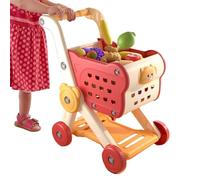 Grocery Cart for Kids | Toddler Shopping Cart Play Food Set - Preschool Learning Activities Kitchen Interactive Educational Toys for Kids Role-Playing Game Baby Walking