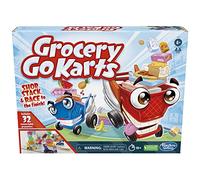 Grocery Go Karts Board Game for Preschoolers and Kids Ages 4 and Up, Building Game with Mini Groceries, Preschool Games for 2-4 Players
