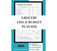Grocery List and Budget Planner : Daily, Monthly Grocery List Book, notepad, Shopping List Notebook and budget Tracker, easy to use, undated ... 115 pages | 6 * 9 inches | blue | start today