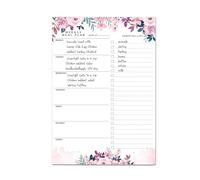 Grocery List Magnet Pad for Fridge - Tearable Magnet Shopping List, Weekly Magnetic Meal Planning Pad | 52 Sheets with Tear-Off Grocery for Kitchen Fridge Organization Planner