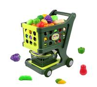 Grocery Shopping Cart Toy - Shopping Cart Trolley Pretend Play Kit | Stable Structure Role-Play Game Set For Kids, Ideal Birthday, Christmas, New Year, Children's Day Gift To Inspire Imagination