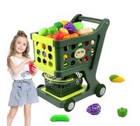 Grocery Shopping Cart Toy - Stable Trolley, Imaginative Role Play Cart | Fake Set with Realistic Design, Creative Activity Toy for Holiday , Children's Day