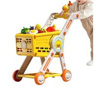 Grocery Shopping Trolley Game Set - Role Play Trolley for, Mini Market Toy, Safe and Easy to Use Design, Stimulates Creativity and Social Skills, Activity amu