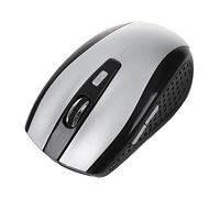 GROCKSTR 2.4G USB Receiver Wireless Optical Mouse Mice For PC Laptop,Silver