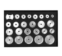 GROCKSTR 25Pcs Watch Back Case Metal Aluminum Closer Press Dies Watch Repair Tool