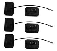 GROCKSTR 3X Upgraded Password Window Lock Child Lock Baby Protection Children Fridge Lock Door Cabinet Limiter Locks-Black