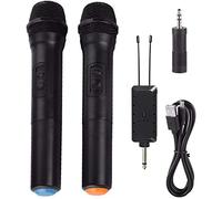 GROCKSTR Universal VHF Wireless Handheld Microphone with Receiver for Karaoke/Business Meeting Portable Microphones