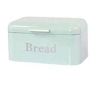 GROCKSTR Vintage Bread Box Cupboard Iron Box Desktop Finishing Dust-Proof Storage Box Storage Bin Food Kitchen Shelf Decor Blue