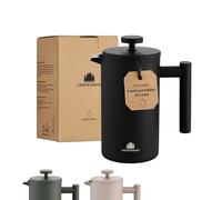 Groenenberg French Press Black 600 ml or 1 litre I Insulated cafetiere I Stainless steel I coffee press I French Press coffee maker