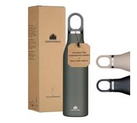 Groenenberg Stainless Steel Drinking Bottle, 500 ml or 750 ml, 100% Leak-Proof, Thermos Flask, Suitable for Carbonated Drinks, Insulated Flask, Sports Bottle