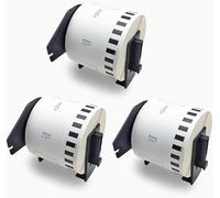 GROF 10 Rolls DK-22205 Continuous Labels Compatible with Brother - 62mm x 30.48m, Self Adhesive Paper Roll for QL Series QL-500 QL-700 QL-800, Ideal for Shipping Labels (3)
