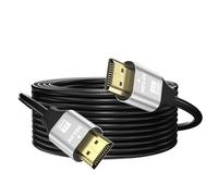 grofyllaa 4K Hdmi Cable 12M, High Speed Hdmi 2.0 Cable 4K@60Hz 2K@120Hz, Gold-Plated Connector 3D ARC HDCP 2.2 &2.3 for HDTV/Blu Ray Playback/Projectors/Laptops/PS4/PS5(Silver)