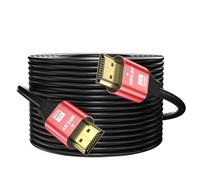 grofyllaa 4K Hdmi Cable 25M, High Speed Hdmi 2.0 Cable 4K@60Hz 2K@120Hz, Gold-Plated Connector 3D ARC HDCP 2.2 &2.3 for HDTV/Blu Ray Playback/Projectors/Laptops/PS4/PS5(Red)